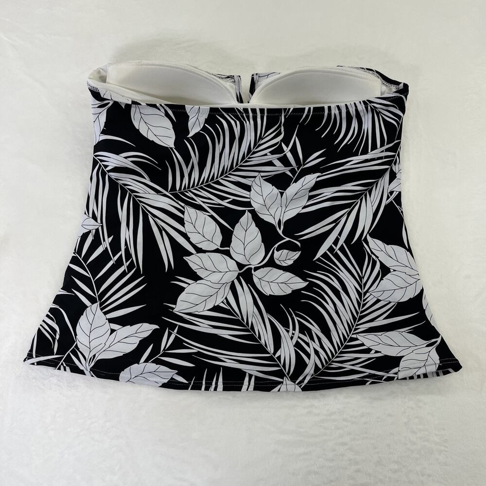 LANDS' END Womens Bandeau Wireless Convertible Strap Bathing Suit Top Sz. 16 FS - Picture 2 of 8